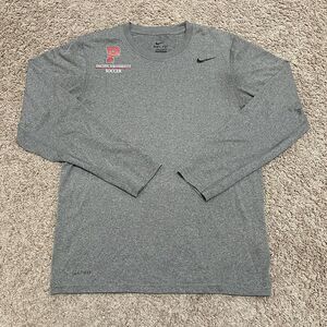 Pacific University Boxers Soccer Shirt Mens Medium Grey Nike Tee Long Sleeve NWC